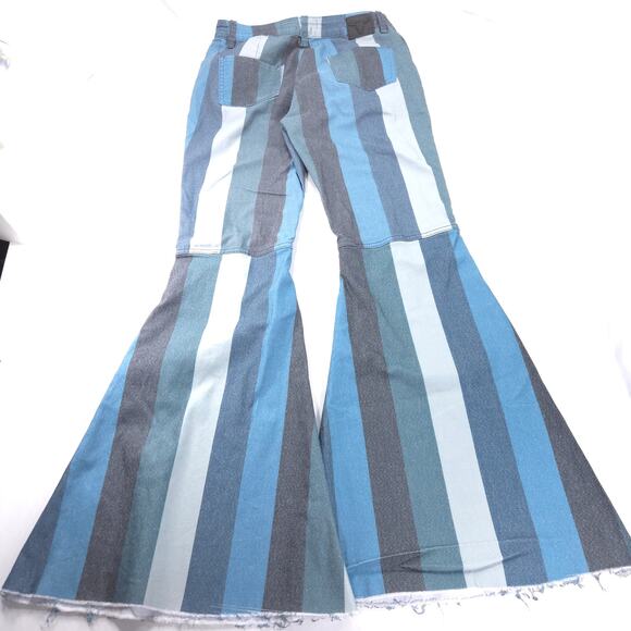 L & B Flare Casual Denim Medium Wash Jeans Womens Size 8 Blue - Picture 3 of 8